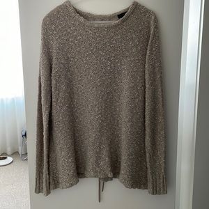 Coco + Carmen light taupe nubby sweater size L/XL